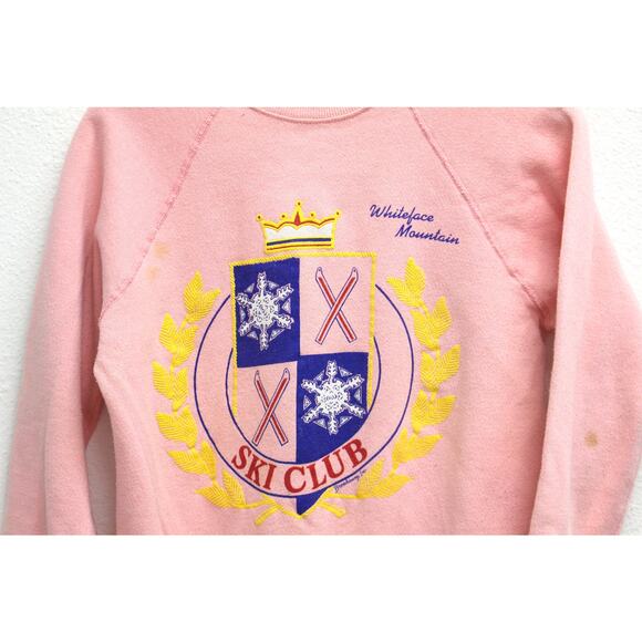 Vintage Whiteface Mountain Ski Club Sweatshirt Medium - Picture 2 of 9